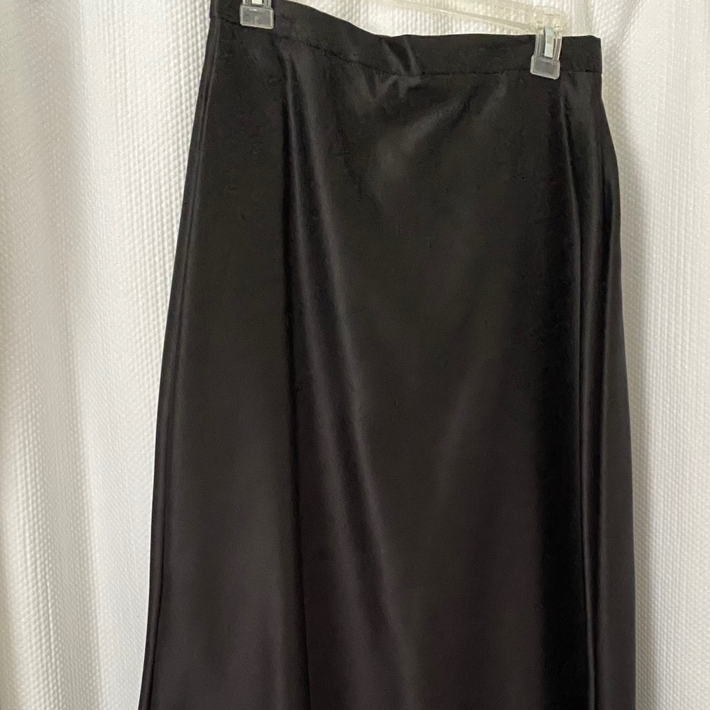Women's Black Formal Skirt. Long, Poly, 12,